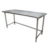 Bk Resources Stainless Steel Work Table With Open Base, Plastic Feet, 60"Wx30"D SVTOB-6030
